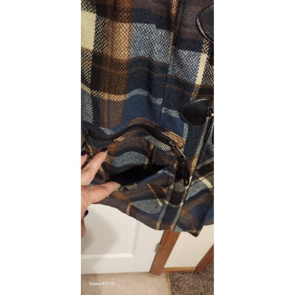 Urban Republic Collection Plaid Vintage Coat Winter Size M Womens Christmas - Picture 5 of 15